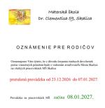 Prerušenie prevádzky počas vianočných sviatkov 1
